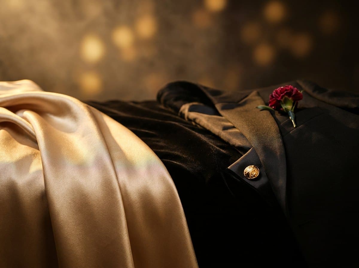 Soie dorée et smoking noir, le code vestimentaire de la soirée